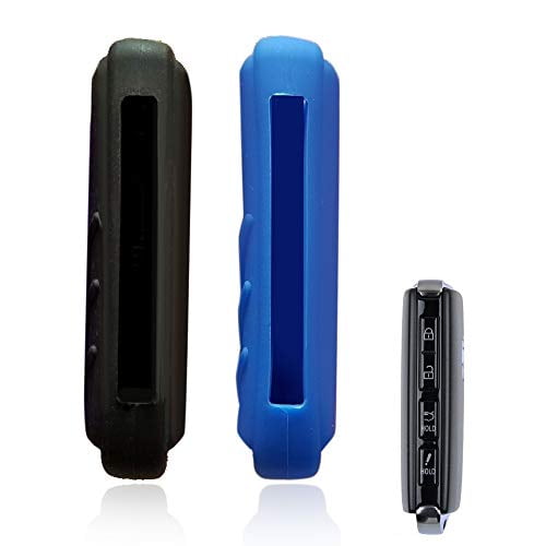Dobrev 4 Buttons Silicone Case Protector Key Fob Cover Smart Car Remote Holder Suitable for 2019-2020 Mazda 3 Smart Key 4-Button PN BCKA-675RYA Fcc WAZSKE11D01 Black and Blue Dobrev 4 Buttons Silicone Case Protector Key Fob Cover Smart Car Remote Holder Suitable for 2019-2020 Mazda 3 Smart Key 4-Button PN BCKA-675RYA Fcc WAZSKE11D01 Black and Blue